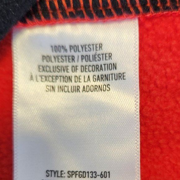 Spyder Fleece Jacket Mens Medium Red and Black - Picture 4 of 4